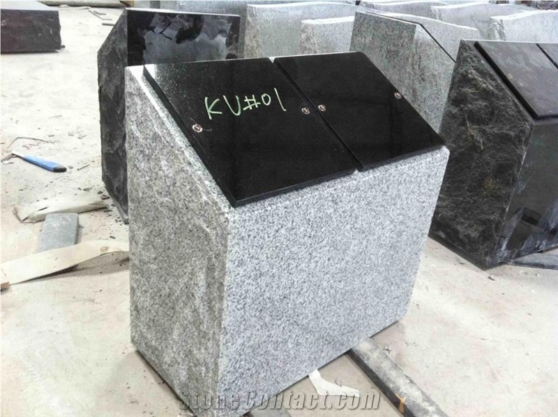 Grey and Black Granite Companion Post Cremation
