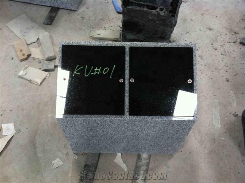 Grey and Black Granite Companion Post Cremation