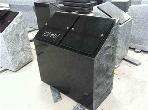 Grey and Black Granite Companion Post Cremation