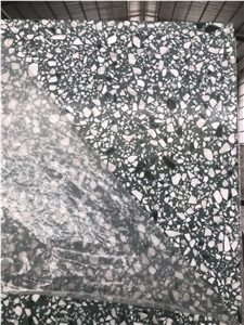 Grey Black Polished Terrazzo Tile, Cement Slabs