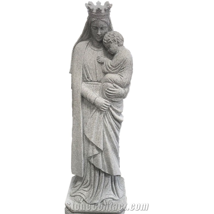 Hand Carve High Quality Granite Mother Mary Statue