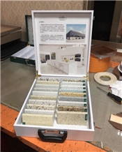 Handhold Granite Quartz Stone Sample Box