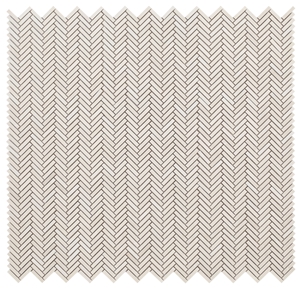 Herringbone Mini Marfil 10.50x11 Mosaic Tile Honed