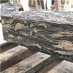High Polished Juparana Granite Steps & Risers