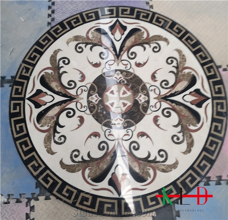 Honeycomb Panel Marble Waterjet Medallions Tiles