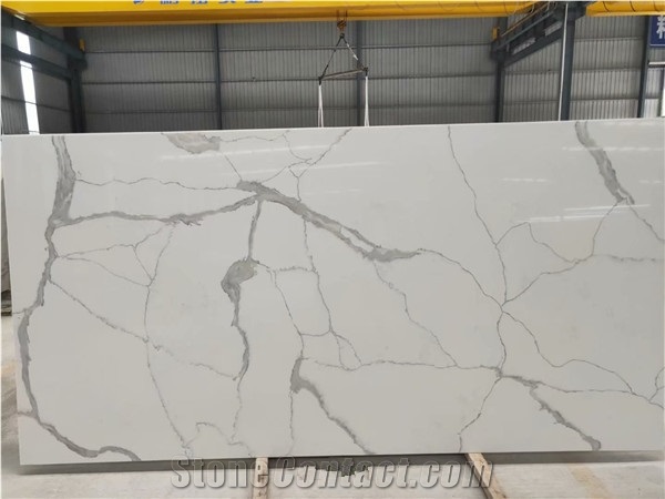 Cheap Calacatta Lincoln Quartz Slabs