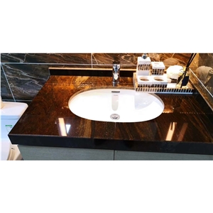 Hot-Selling Fantasy Brown Granite Vanity Top