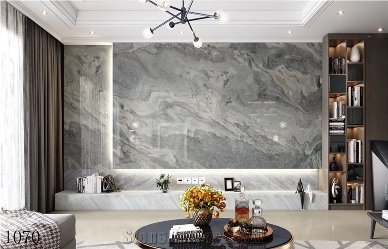 India Silvershine Quartzite Slab Wall Floor Tiles