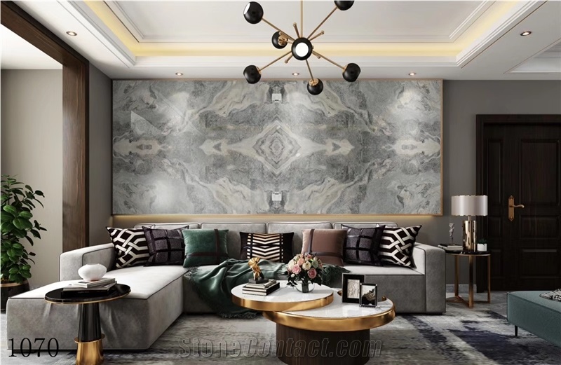 India Silvershine Quartzite Slab Wall Floor Tiles