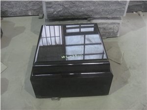 Indian Black Granite Square Columbarium Niche