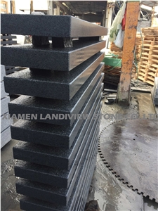 Jet Mist Dark Grey Granite Step Coping