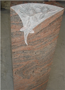 Juparana Stone for Grave Monument