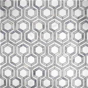 Kaleidoscope Pearl White W Pacific Gray Honed