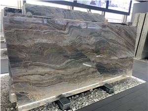 Lafite Impression Roman Brown Marble Slabs