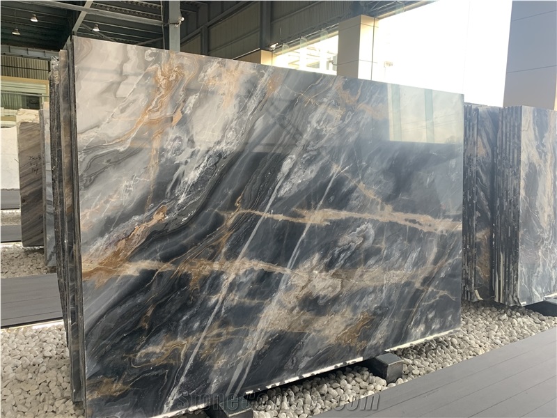 Lafite Impression Roman Brown Marble Slabs