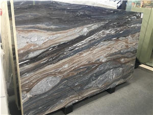 Lafite Impression Roman Brown Marble Slabs
