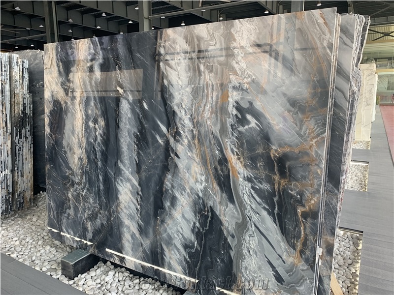 Lafite Impression Roman Brown Marble Slabs
