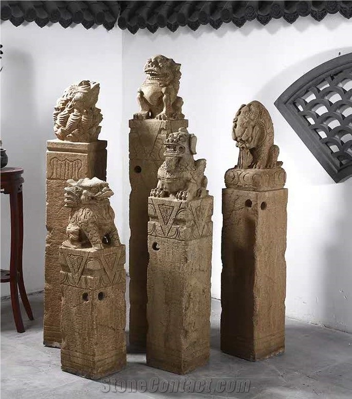 Landscaping Carving Bollards Stone Hitching Posts