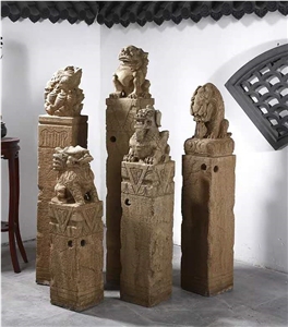 Landscaping Carving Bollards Stone Hitching Posts