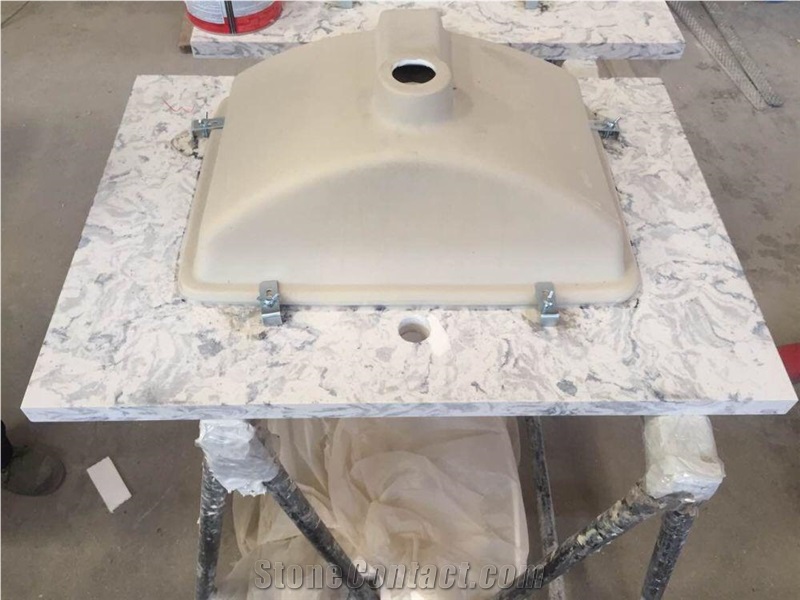 Latest Man Made Quartz Countertop Vanity Tops