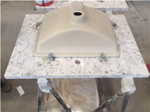 Latest Man Made Quartz Countertop Vanity Tops
