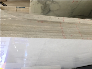 Lincoln White Marble Wall Cladding Slabs