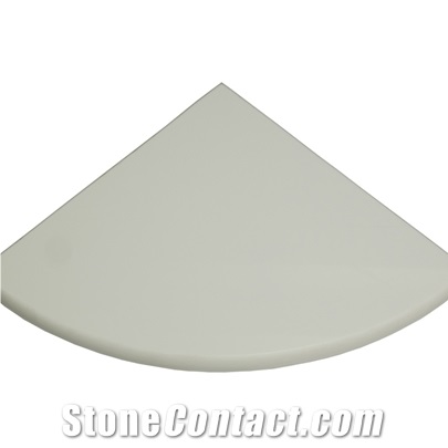 Marble Effect Corner Shower Shelf Wall Accessory