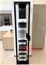 Marble Quartz Tower Rack , Porcelain Sample Stand
