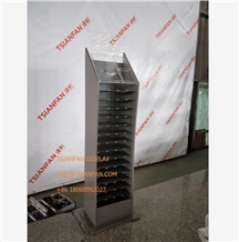 Metal And Acylic Quartz Stone Sample Display Stand