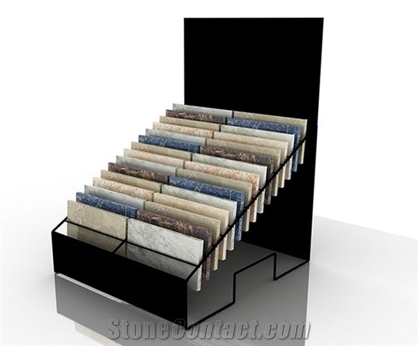 Metal Granite Quartz Desk Display Rack