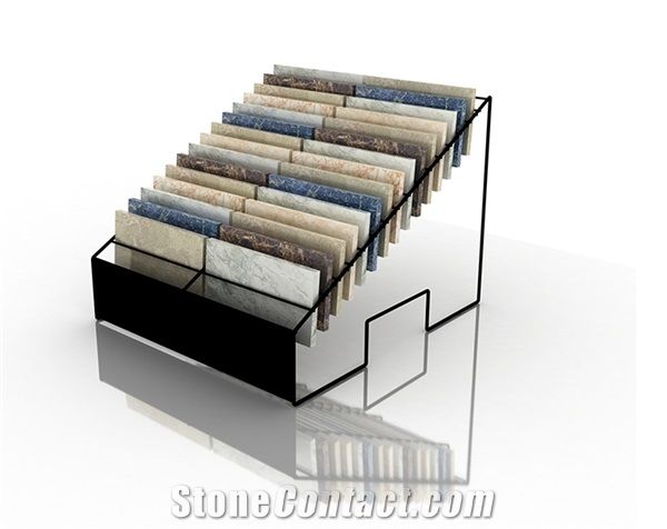 Metal Granite Quartz Desk Display Rack