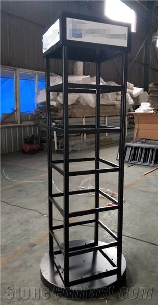 Metal Mosaic Tile Display Tower Rack