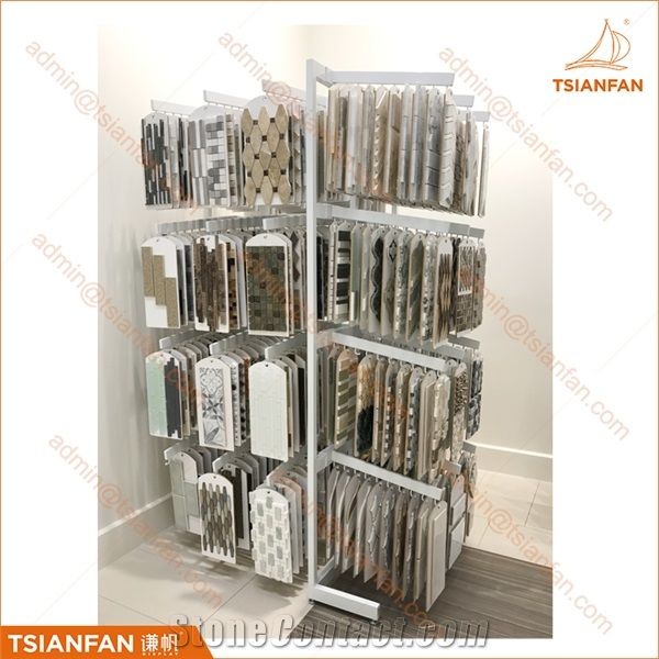 Mosaic Stone Glass Display Stand Rack