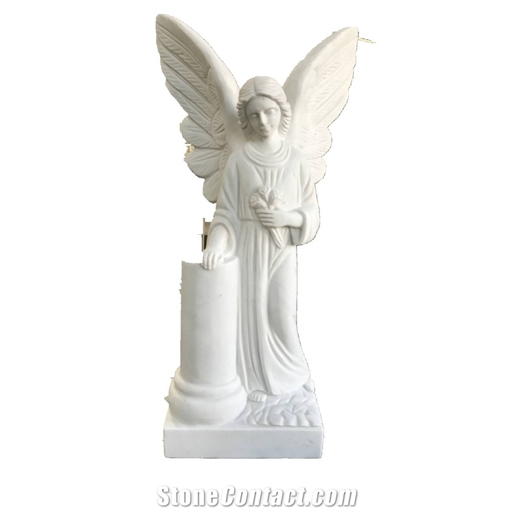 Natural White Marble Stone Carved Sculpture