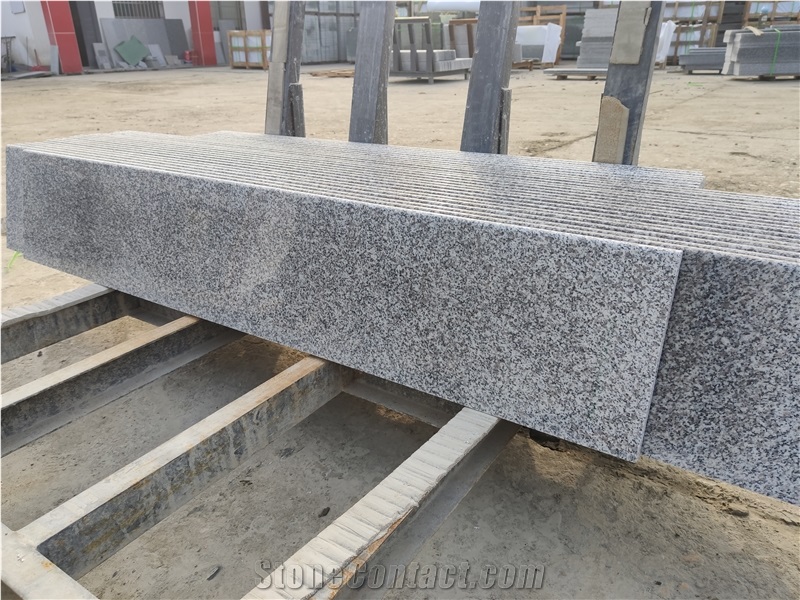 New G623 Stairs,Gray Pearl Granite,Treads&Risers