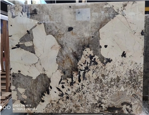 Pandora White Patagonia Granite Slab Tile Factory