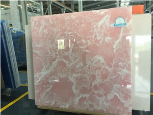 Pink Onyx Slabs,Pink Jade,Polished Pink Tiles