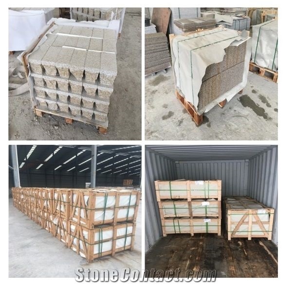 Polished Breccia Aurora Golden Yellow Granite Slab