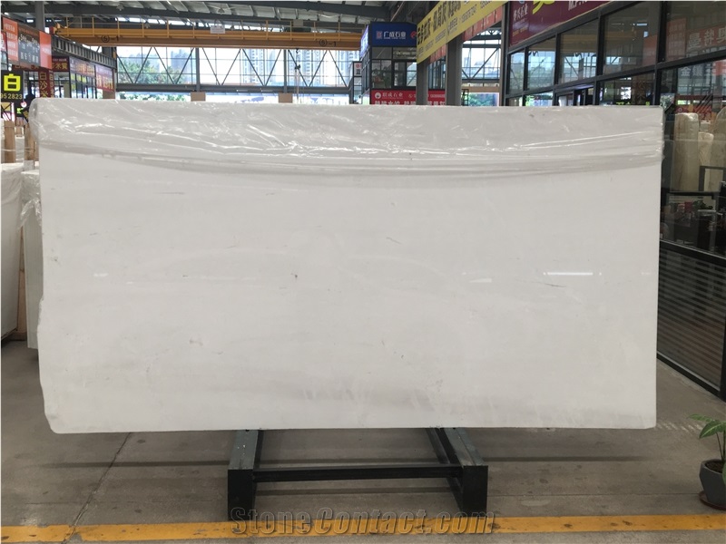 Polished Burma White Marble Slabs