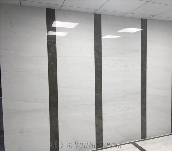 Polished Burma White Marble Slabs