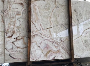 Polished China Golden Spider Marble Slabs