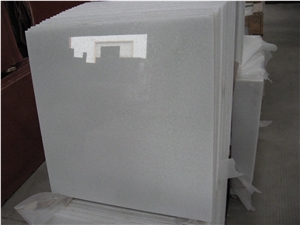 Polished Greek Crystal White Marble Tiles