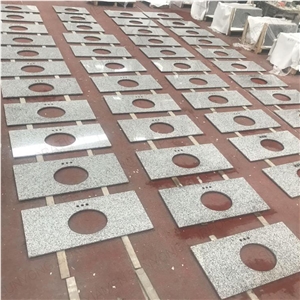 Polished Grey Granite Bathroom Vanity Top