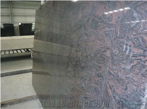 Polished Multicolor Purple Granite Slabs
