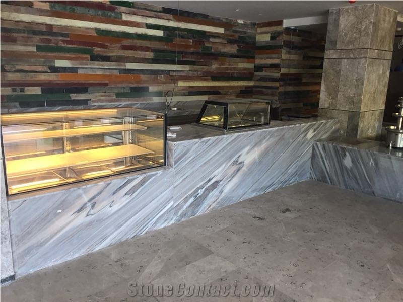 Polished Palissandro Oniciato Chiaro Marble Tile