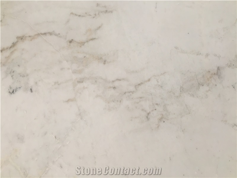 Polished White North Pearl Marble Pattern and Slab