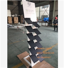 Quartz Stone Display Tower For Stone Showroom