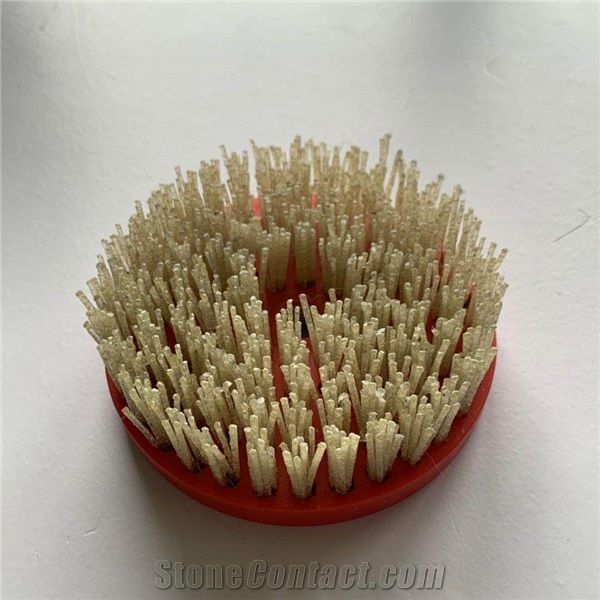 Round Diamond Polish Brush for Leather Surface