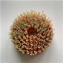 Round Diamond Polish Brush for Leather Surface