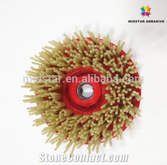 Round Diamond Polish Brush for Leather Surface